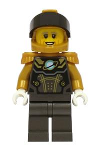 Astronaut - Male, Pearl Dark Gray and Pearl Gold Spacesuit, Pearl Gold Helmet cty1755
