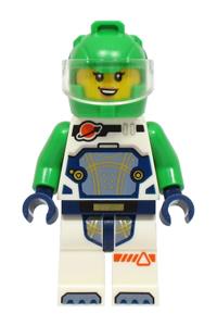 Astronaut - Female, White Spacesuit with Bright Green Arms, Bright Green Helmet cty1759