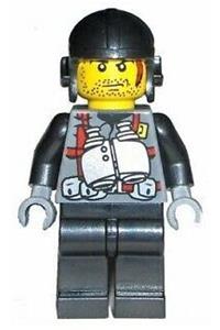 Digger Minifigure - Digger with binoculars printed on the torso - din009