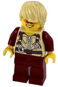 Hero Minifigure - Hero wearing a printed Ballistics Vest - dino008