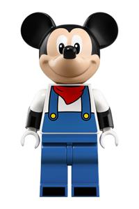 Mickey Mouse Minifigure - Mickey Mouse wearing blue overalls and a red bandana - dis042