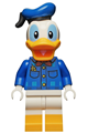 Donald Duck wearing a plaid shirt with yellow buttons - dis053