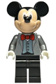 Mickey Mouse - flat silver tuxedo jacket, red bow tie - dis131