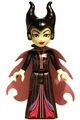 Mini Maleficent mini-doll with lavender eye shadow, magenta lips, and a medium lavender cape - dis181