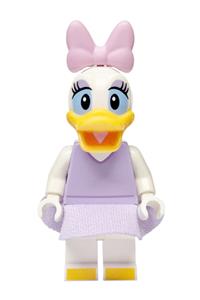 Daisy Duck Minifigure - Daisy Duck wearing a lavender top and skirt with a bright pink bow - dis187