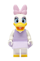 Daisy Duck wearing a lavender top and skirt with a bright pink bow - dis187
