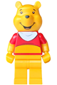 Winnie the Pooh minifig wearing a white bib - dis190