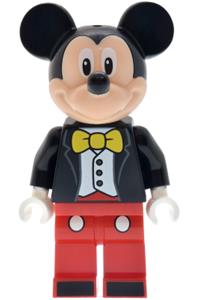 Mickey Mouse Minifigure - Mickey Mouse with a tuxedo jacket and a yellow bow tie - dis197