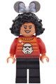 Female Main Street, U.S.A. Park Guest wearing a red Star Wars sweater with a Stormtrooper and black legs - dis204