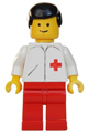 Doctor - Straight Line, Red Legs, Black Male Hair - doc009