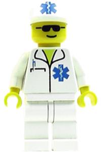 Doctor - EMT Star of Life, White Legs, White Cap doc010