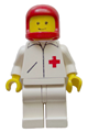 Doctor - Straight Line, White Legs, Red Classic Helmet - doc011