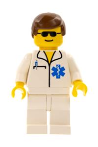 Doctor - EMT Star of Life, White Legs, Brown Male Hair doc014