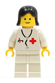 Doctor - Stethoscope, White Legs, Black Female Hair - doc016