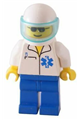 Doctor - EMT Star of Life, Blue Legs, White Helmet, Trans-Light Blue Visor - doc017