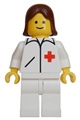 Doctor - Straight Line, White Legs, Brown Female Hair - doc018