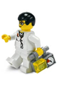 Doctor - Lab Coat Stethoscope and Thermometer, White Legs, Black Male Hair, Glasses - doc024