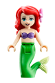 Mermaid Ariel with a dark purple top and a flower in her hair - dp014