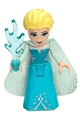 Elsa - Sparkly Light Aqua Cape, Lavender Hair Bow - dp015