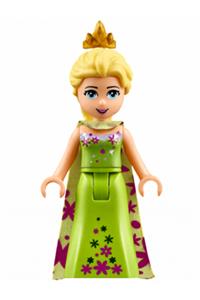 Elsa - Minifigure with lime dress inspired by Elsa - dp018