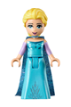 Elsa - Medium Blue Long Narrow Cape, Lavender Sleeves - dp034