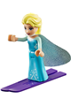 Elsa wearing a sparkly light aqua cape - dp035