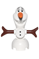Olaf with a brick build body and buttons - dp042