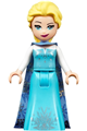 Elsa - Medium Blue Long Narrow Cape, White Sleeves - dp050