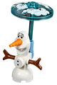 Olaf with a brick build body, buttons, and a clip on the back - dp054