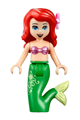 Ariel Mermaid - Pink Top, Flower in Hair, Open Mouth Smile - dp057