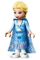 Elsa - Glitter Cape with Two Tails, Medium Blue Skirt with White Shoes - dp069