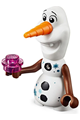 Mini Doll Olaf with metallic blue snowflakes on body - dp074