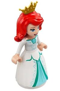Ariel - White Dress, Crown dp108