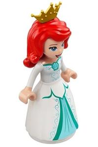 Ariel - Ariel wearing a white dress and a crown - dp108
