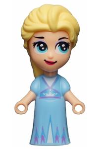 Elsa - Micro doll Elsa wearing a bright light blue dress - dp110