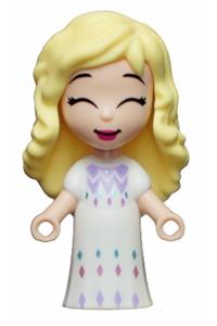 Elsa - Micro doll Elsa wearing a white dress - dp111
