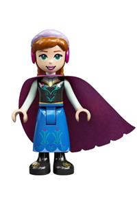 Anna - Blue Skirt, Black Boots and Black Top, Light Aqua Sleeves and Windswept Magenta Cape dp135