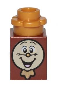 Cogsworth (1 x 1 Brick with Plate, Round 1 x 1 with Flower Edge) dp156