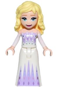 Elsa - Elsa wearing a white and lavender dress - dp158