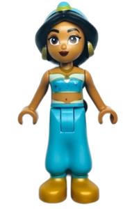 Jasmine - Jasmine with pearl gold shoes, sparkles on top, and a visible belly button - dp170