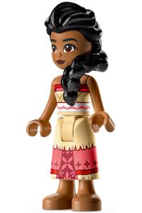 Sina - Sina wears a red and tan top along with a tan and coral long skirt - dp172