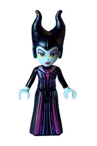 Maleficent - Black over Magenta Dress, Metallic Pink Collar and Stripes dp177