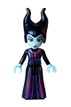 Maleficent - Black over Magenta Dress, Metallic Pink Collar and Stripes - dp177