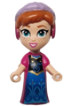 Anna - Micro Doll, Magenta Dress - dp182
