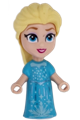 Micro doll Elsa wearing a medium azure dress - dp183