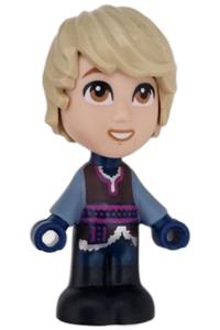 Kristoff - Micro doll Kristoff wearing a reddish brown shirt and dark blue pants - dp184