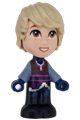 Micro doll Kristoff wearing a reddish brown shirt and dark blue pants - dp184