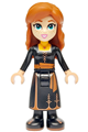 Anna wearing a black dress with a narrow smile - dp192