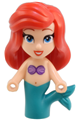 Micro Doll Ariel is a light nougat mermaid micro doll with open eyes - dp200