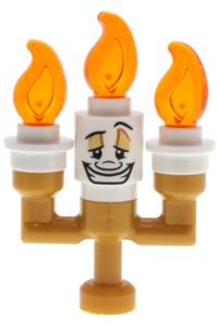 Lumiere - Lumière with a small solid candelabra and white round plates - dp219